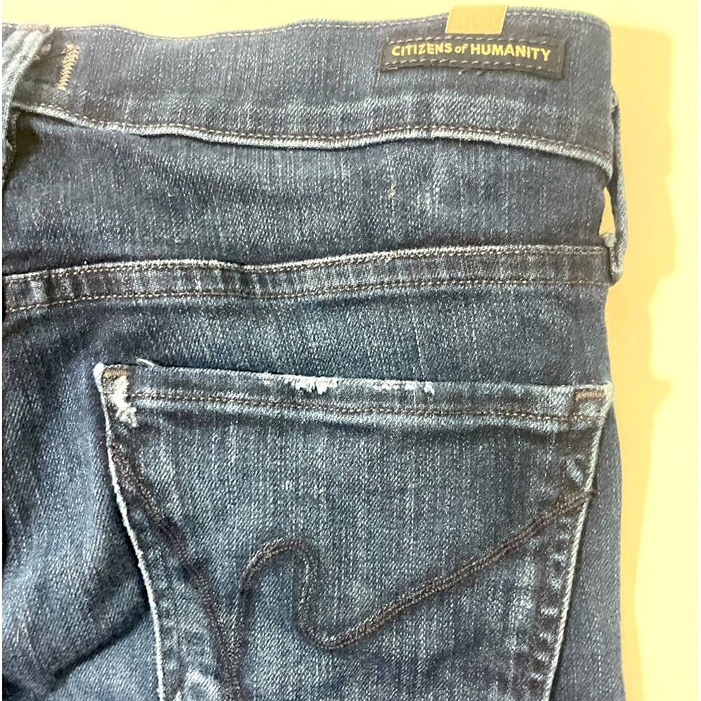 Citizens of Humanity Women’s Jeans Sz 28 CofH Distressed Dark Skinny Sz 6 - Picture 7 of 13